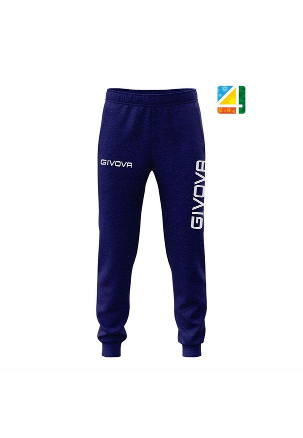 Givova - Spodnie dresowe GIVOVA Big Logo M. Kolor: niebieski. Materiał: dresówka