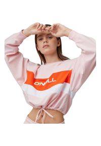 Bluza damskie O'Neill Athleisure Crew. Kolor: różowy. Materiał: bawełna, materiał #1