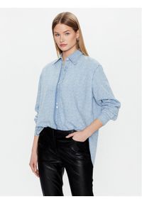Pinko Koszula jeansowa 100816 A0FO Niebieski Regular Fit. Kolor: niebieski. Materiał: bawełna
