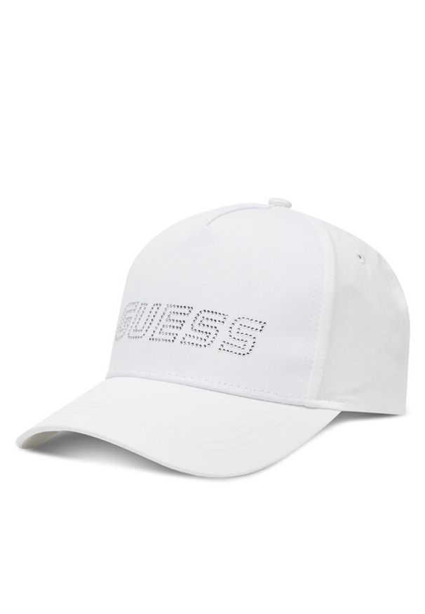 Guess Czapka z daszkiem V5GZ01 WO08O Biały. Kolor: biały. Materiał: bawełna