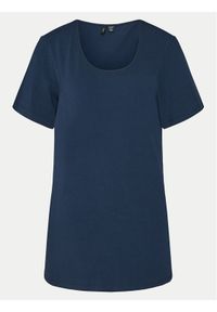 Vero Moda Curve T-Shirt Paxi 10251961 Granatowy Slim Fit. Kolor: niebieski. Materiał: bawełna #1