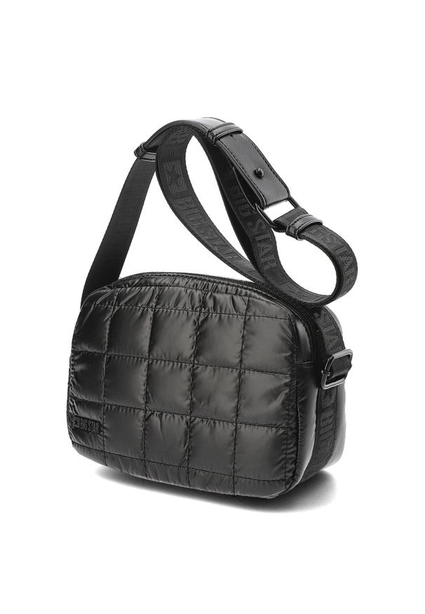 Big-Star - Czarna Torebka Big Star Stylowa Damska Listonoszka Na Ramię. Kolor: czarny. Styl: elegancki. Rodzaj torebki: na ramię