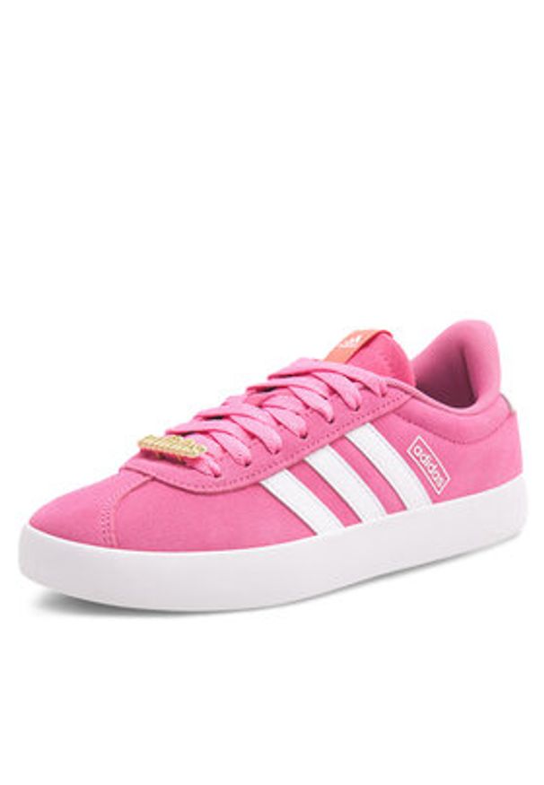 Adidas - adidas Sneakersy Vl Court 3.0 ID9075 Różowy. Kolor: różowy. Materiał: zamsz, skóra