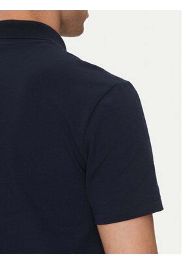 Lacoste Polo DH5522 Granatowy Regular Fit. Typ kołnierza: polo. Kolor: niebieski. Materiał: bawełna, syntetyk