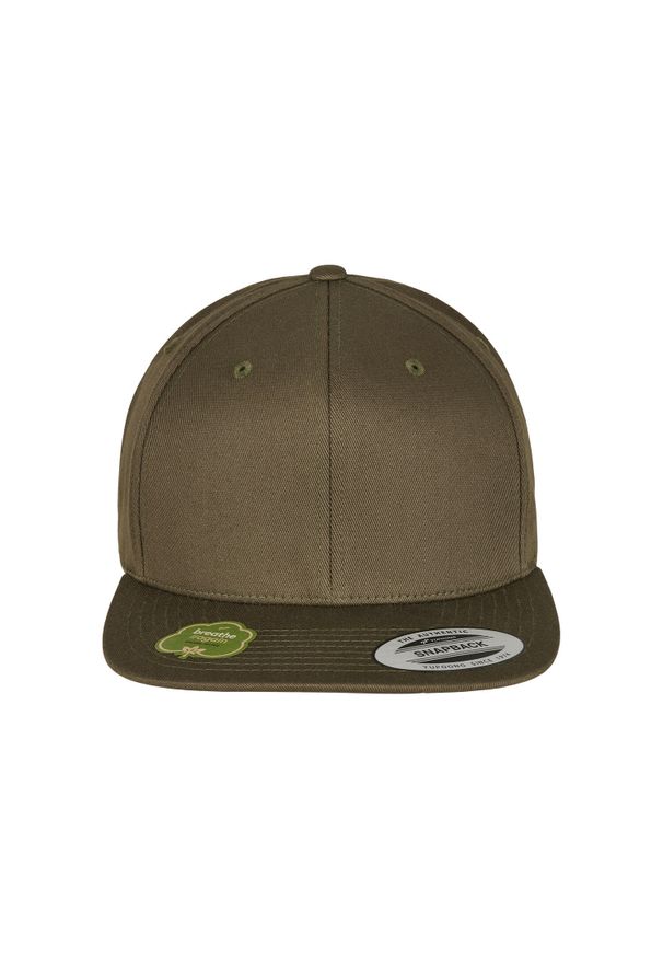 FLEXFIT - Czapka Flexfit organic cotton. Kolor: zielony. Materiał: bawełna