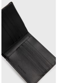 Michael Kors portfel męski kolor czarny. Kolor: czarny. Materiał: materiał