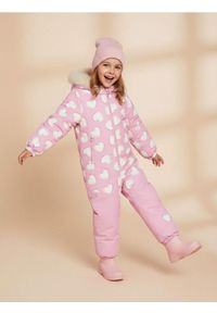 Sinsay - Kombinezon z kapturem ze wzorem w serca - różowy. Kolor: różowy #1
