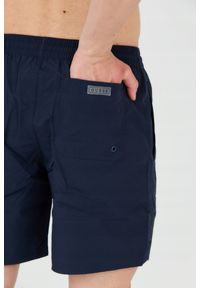 Guess - GUESS Szorty kąpielowe męskie granatowe, Rozmiar S. Kolor: niebieski. Materiał: poliamid #5
