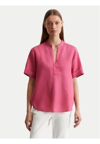 Marc O'Polo Koszula 516 1135 41069 Różowy Regular Fit. Typ kołnierza: polo. Kolor: różowy. Materiał: len