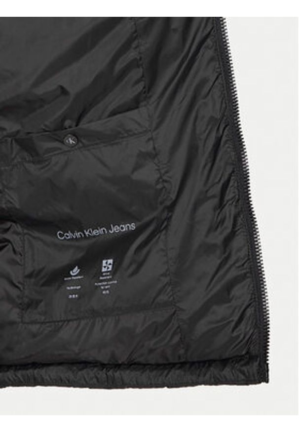 Calvin Klein Jeans Kurtka puchowa LV04RC518G Czarny Regular Fit. Kolor: czarny. Materiał: syntetyk
