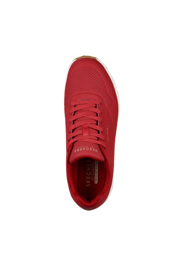skechers - Buty do chodzenia męskie Skechers Uno Stand ON Air. Kolor: fioletowy. Materiał: materiał, syntetyk. Szerokość cholewki: normalna. Wzór: gładki. Model: Skechers Sport. Sport: turystyka piesza