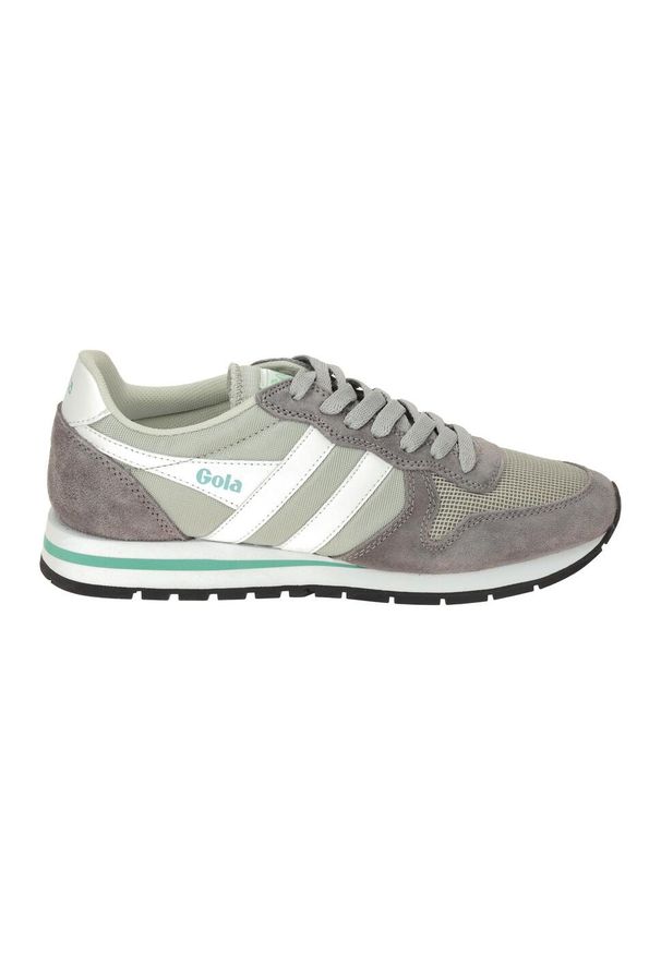 Buty do chodzenia damskie Gola Daytona. Okazja: na co dzień. Zapięcie: sznurówki. Kolor: szary. Materiał: skóra, materiał, nylon. Szerokość cholewki: normalna. Sezon: lato. Sport: turystyka piesza