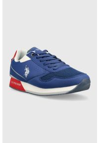 U.S. Polo Assn. sneakersy NOBIL kolor niebieski. Nosek buta: okrągły. Zapięcie: sznurówki. Kolor: niebieski. Materiał: guma #3