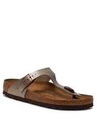 Birkenstock Japonki Gizeh Bs 1016144 Brązowy. Kolor: brązowy. Materiał: skóra #5