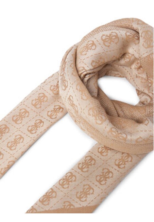 Guess Szalik 180145 Kolorowy. Kolor: beżowy. Materiał: wiskoza. Wzór: kolorowy