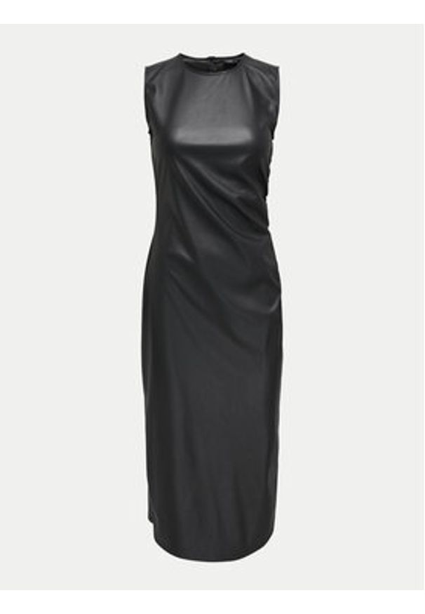 JDY Sukienka z imitacji skóry Soya 15336927 Czarny Slim Fit. Kolor: czarny. Materiał: skóra