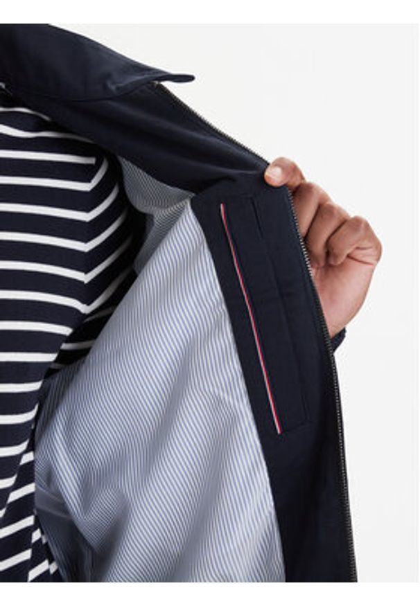 TOMMY HILFIGER - Tommy Hilfiger Kurtka przejściowa Harrington MW0MW42507 Niebieski Regular Fit. Kolor: niebieski. Materiał: bawełna