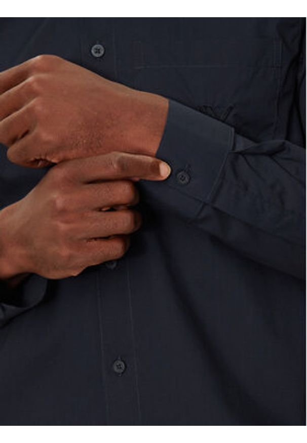 Armani Exchange Koszula 6DZC21 ZN2VZ 1510 Granatowy Slim Fit. Kolor: niebieski. Materiał: bawełna