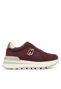 Liu Jo Sneakersy Amazing 25 BF5049 PX027 Bordowy. Kolor: czerwony. Materiał: zamsz, skóra