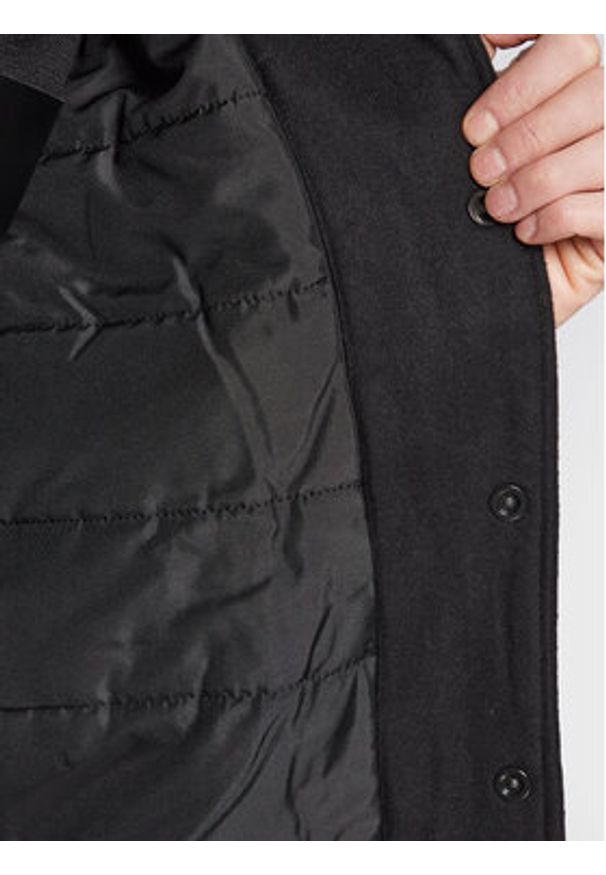 Sisley Kurtka bomber 28GCSN012 Czarny Regular Fit. Kolor: czarny. Materiał: wełna