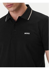 BOSS Polo Birdie Paule 50559365 Czarny Slim Fit. Typ kołnierza: polo. Kolor: czarny. Materiał: bawełna #5