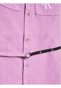 Calvin Klein Jeans Sukienka codzienna IG0IG01838 Fioletowy Regular Fit. Okazja: na co dzień. Kolor: fioletowy. Materiał: bawełna. Typ sukienki: proste. Styl: casual