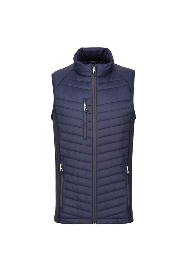 Regatta - Męski Hybrydowy Ocieplacz Na Ciało Navigate. Kolor: wielokolorowy, niebieski, szary. Sport: turystyka piesza