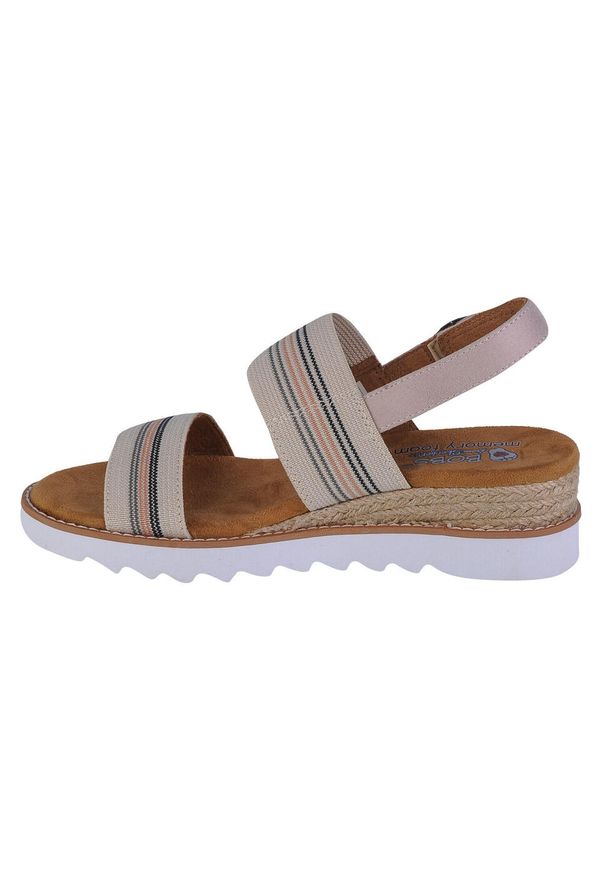 skechers - Buty do chodzenia damskie Skechers Desert Kiss HI Tea Time. Kolor: beżowy. Materiał: tkanina. Sport: turystyka piesza
