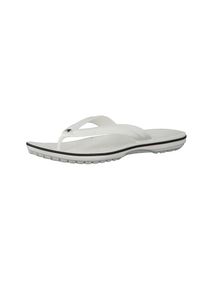 Japonki damskie Crocs Crocband Flip. Kolor: biały. Materiał: syntetyk, materiał. Styl: sportowy