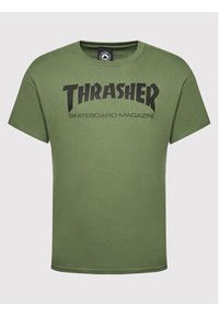 Thrasher T-Shirt Skatemag Zielony Regular Fit. Kolor: zielony. Materiał: bawełna
