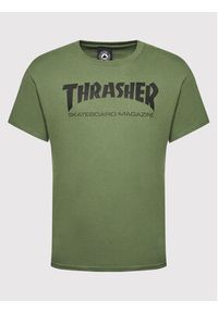 Thrasher T-Shirt Skatemag Zielony Regular Fit. Kolor: zielony. Materiał: bawełna #4