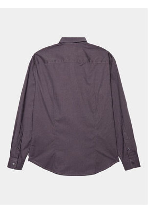 Sisley Koszula 5PFRSQ02D Fioletowy Regular Fit. Kolor: fioletowy. Materiał: bawełna