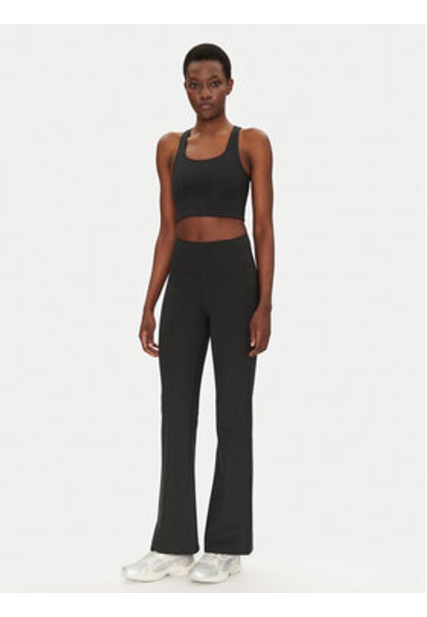 GIRLFRIEND COLLECTIVE - Girlfriend Collective Legginsy Rib Flare 4038RIB Czarny Slim Fit. Kolor: czarny. Materiał: syntetyk