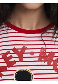Desigual T-Shirt Mickey 25SWTKAI Czerwony Regular Fit. Kolor: czerwony. Materiał: bawełna #5
