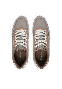 Calvin Klein Sneakersy City Runner Laceup Ny-Rec Su HM0HM02215 Beżowy. Kolor: beżowy. Materiał: zamsz, skóra #4