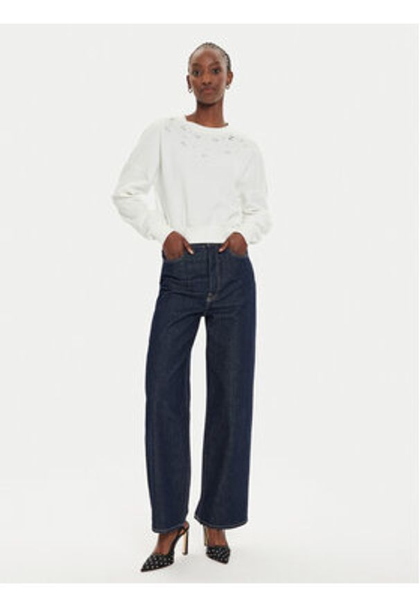 only - ONLY Bluza Suzi 15331166 Biały Regular Fit. Kolor: biały. Materiał: syntetyk, bawełna