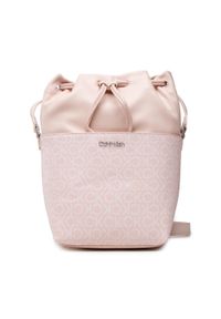 Torebka Calvin Klein - Must Bucket Bag Sm Mono K60K609390 0JV. Kolor: różowy. Materiał: skórzane #1