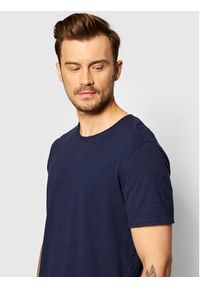 Selected Homme T-Shirt Morgan 16071775 Granatowy Regular Fit. Kolor: niebieski. Materiał: bawełna #3