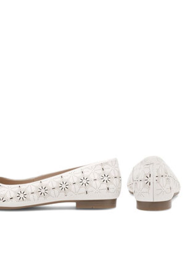 Lasocki Baleriny RST-KAJA-27 Biały. Kolor: biały. Materiał: skóra