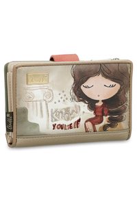 Beżowy Damski Elegancki Portfel Anekke. Kolor: beżowy #3