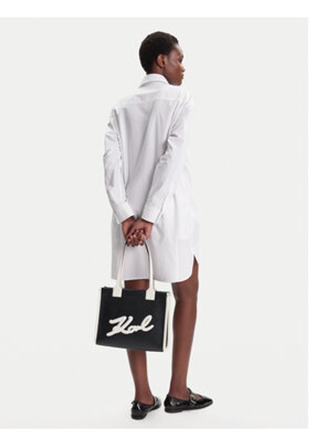 Karl Lagerfeld - KARL LAGERFELD Torebka A1W30042 Czarny. Kolor: czarny. Materiał: skórzane