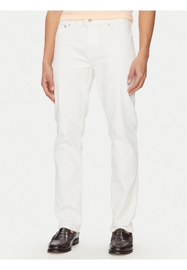 TOMMY HILFIGER - Tommy Hilfiger Jeansy Denton MW0MW38812 Biały Straight Fit. Kolor: biały