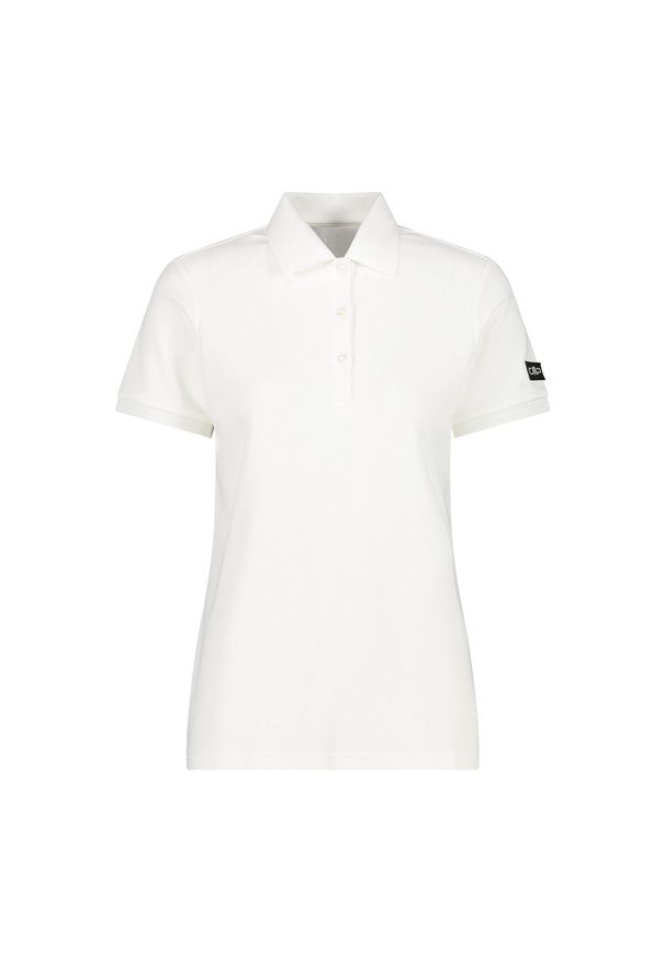 Damska koszulka polo CMP. Typ kołnierza: polo. Kolor: czarny, wielokolorowy, biały