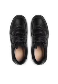Geox Sneakersy J Arzach B. E J844AE 05443 C9999 D Czarny. Kolor: czarny. Materiał: skóra