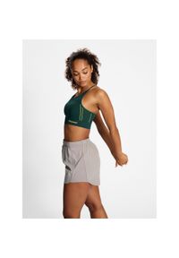 Bezszwowy biustonosz dla kobiet Hummel MT Zome. Kolor: zielony. Sport: joga i pilates, fitness #1