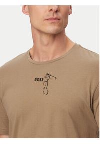 BOSS T-Shirt Birdie 50559387 Khaki Regular Fit. Kolor: brązowy. Materiał: bawełna #4