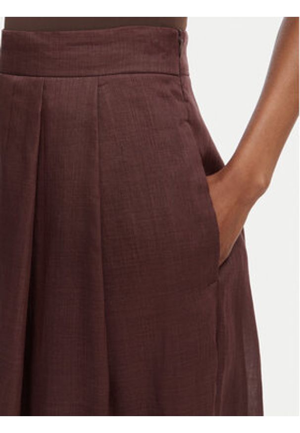 Marella Spódnica trapezowa Gettito 2613101042 Brązowy Regular Fit. Kolor: brązowy