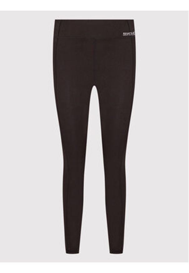 Regatta Legginsy Hollen II RWJ260R Czarny Slim Fit. Kolor: czarny. Materiał: syntetyk