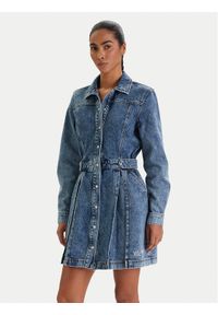 Karl Lagerfeld Jeans Sukienka jeansowa B1W13036 Niebieski Regular Fit. Kolor: niebieski. Materiał: bawełna #1