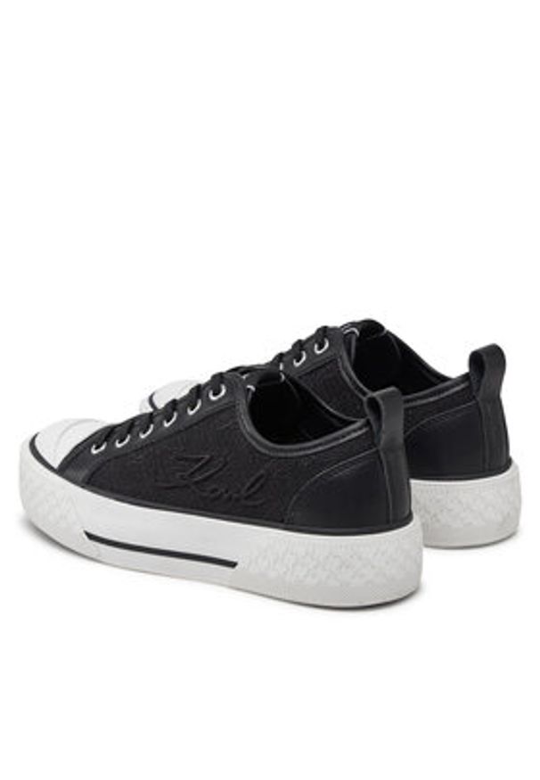 Karl Lagerfeld - KARL LAGERFELD Trampki Kampus Max III KL60611F Czarny. Kolor: czarny. Materiał: materiał
